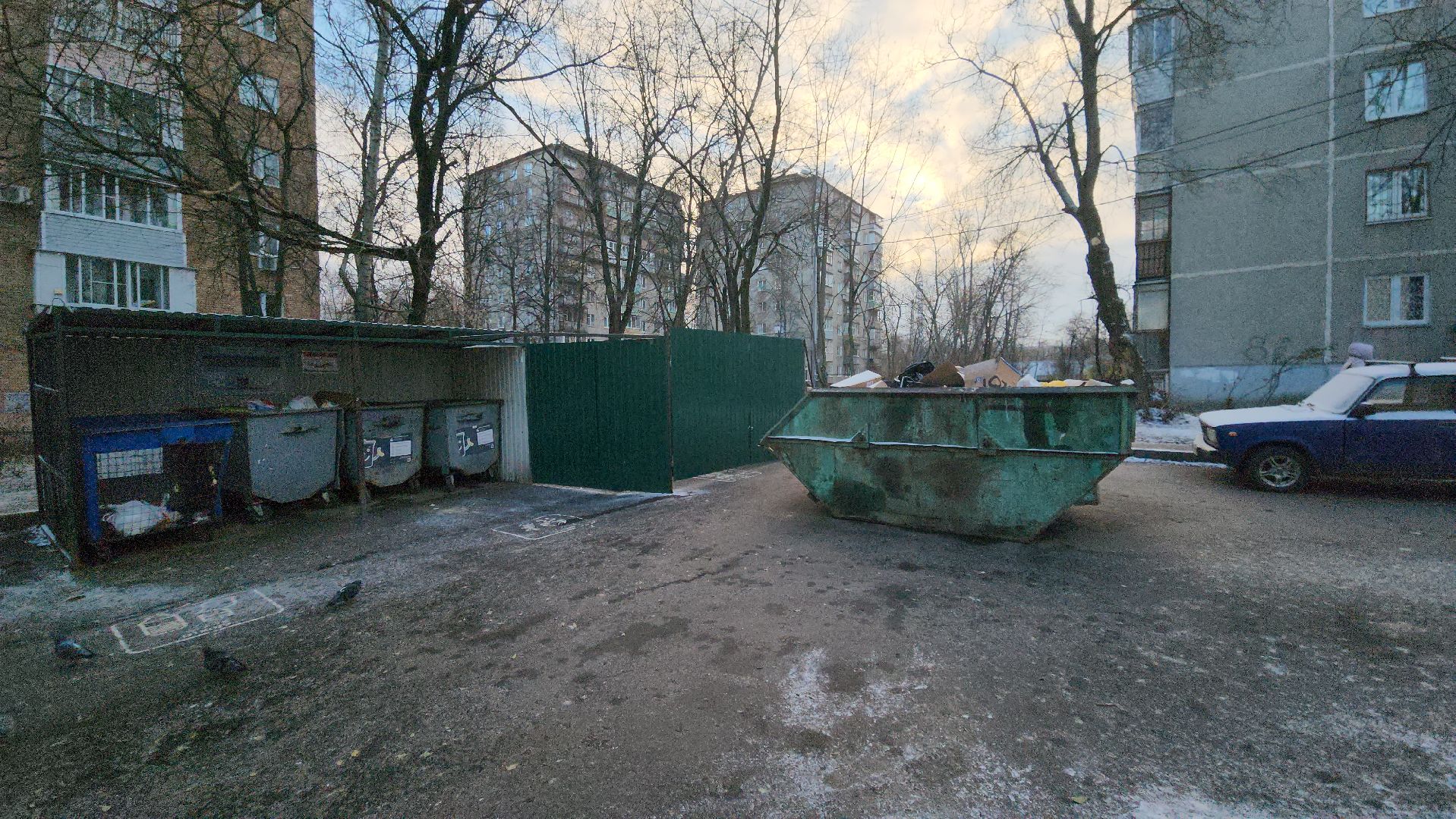 контейнерная площадка, Мясищева, КГО, бункер, мусор, ЭкоЛайн,