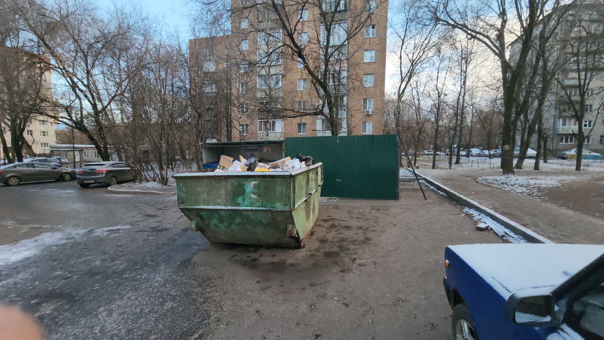 контейнерная площадка, Мясищева, КГО, бункер, мусор, ЭкоЛайн,