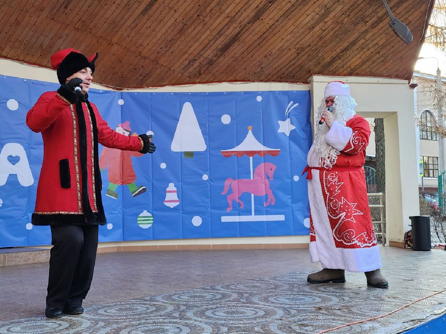 дед мороз, день рождения, зима в подмосковье, видное, праздник,