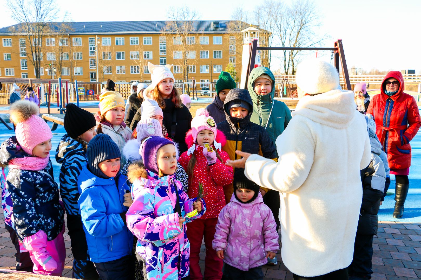 парк Крестов Брод, Рошаль, зима в Подмосковье, день рождения деда мороза,ДК Косякова,