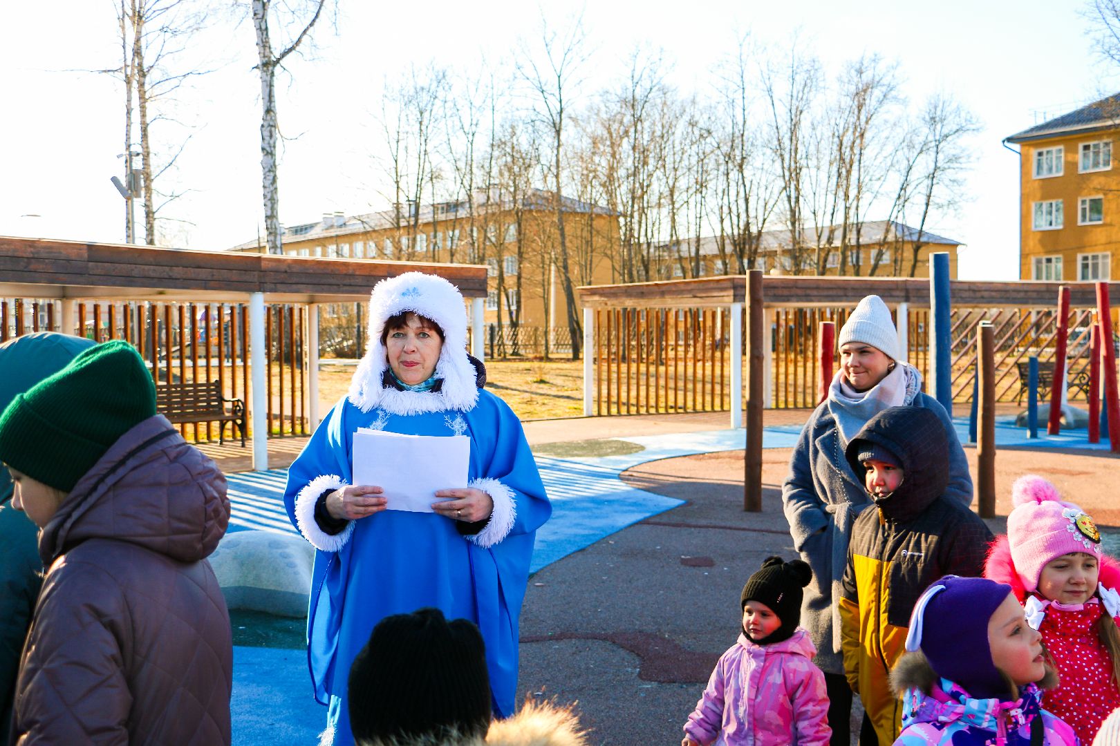 парк Крестов Брод, Рошаль, зима в Подмосковье, день рождения деда мороза,ДК Косякова,