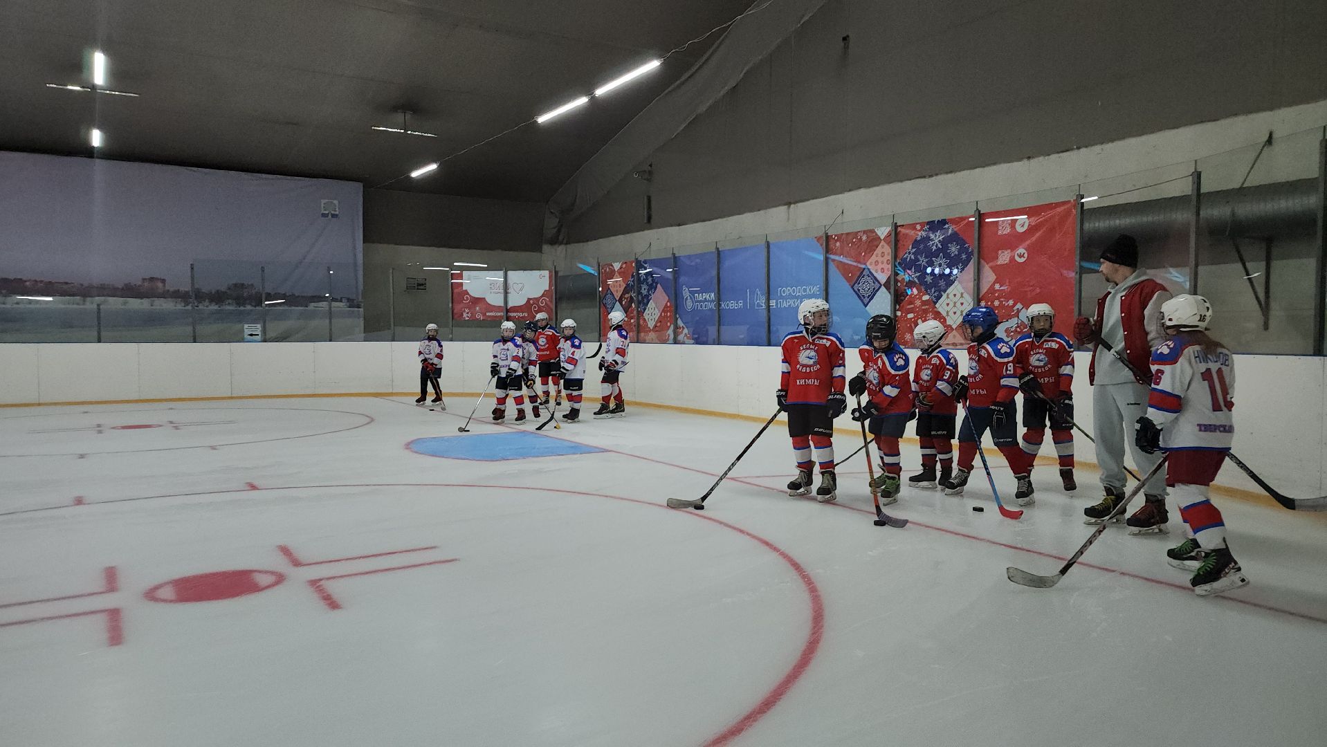 Спорт, Каток, Зимние виды спорта, хоккей, Фигурное катание, Дубна,