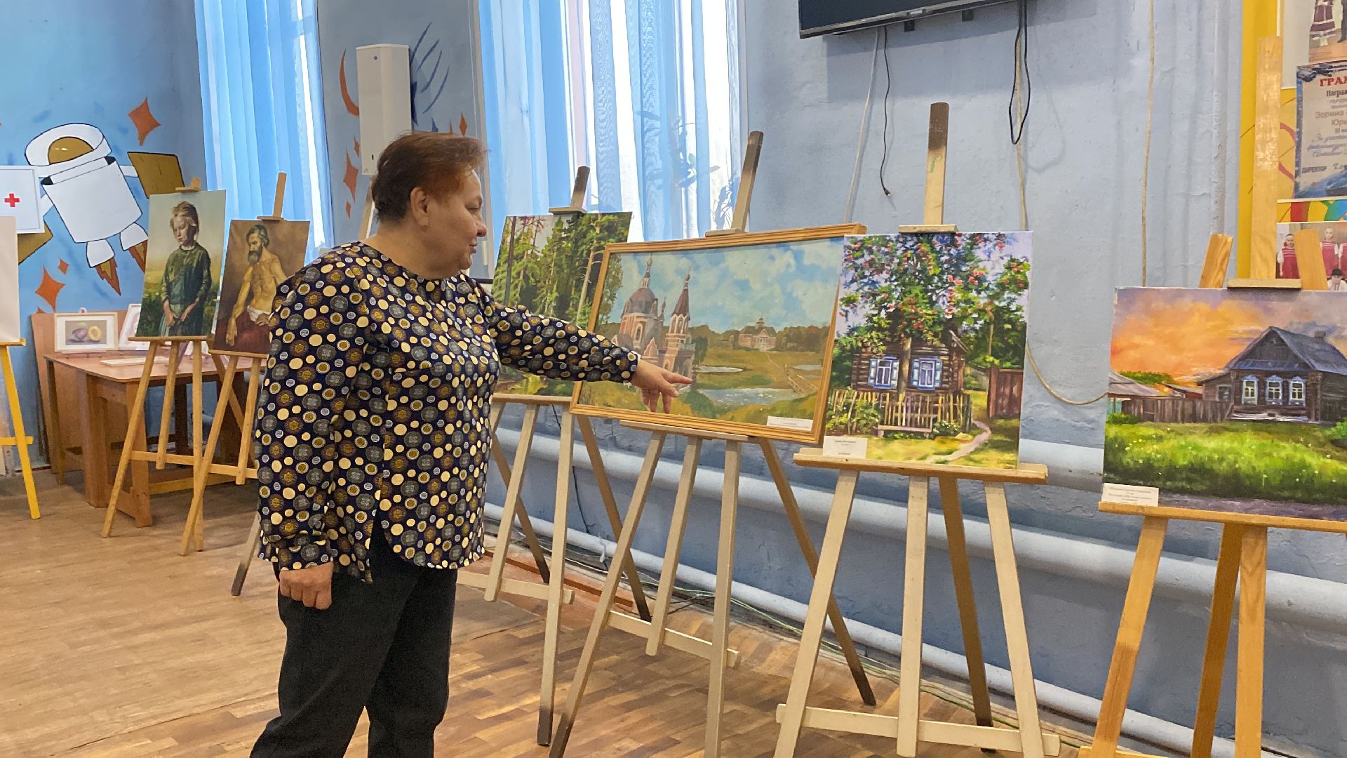 волоколамск, художники, живописцы, выставка, дом культуры, мероприятие, картина, картины,