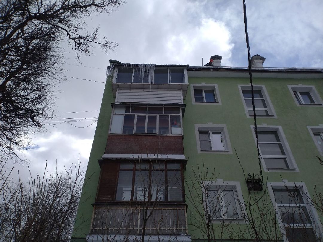 жкх, погода, Лосино-Петровский, Госжилинспекция, очистка кровель, крыши, сосульки, снег, наледь