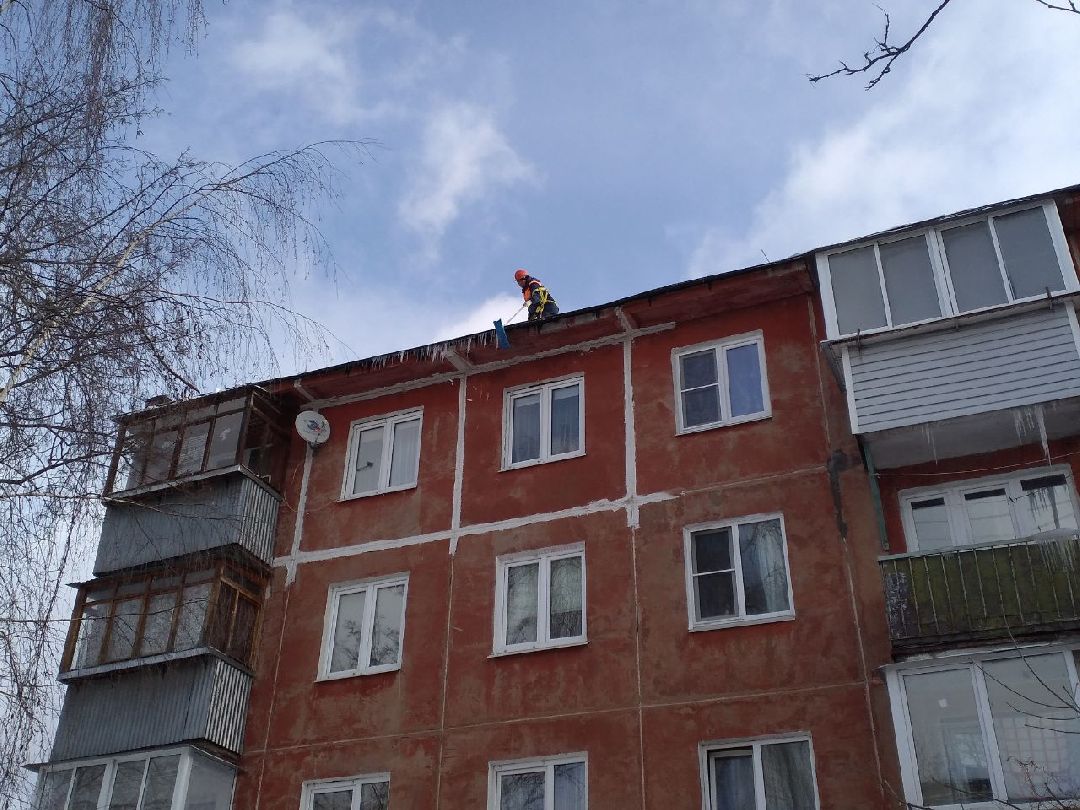 жкх, погода, Лосино-Петровский, Госжилинспекция, очистка кровель, крыши, сосульки, снег, наледь