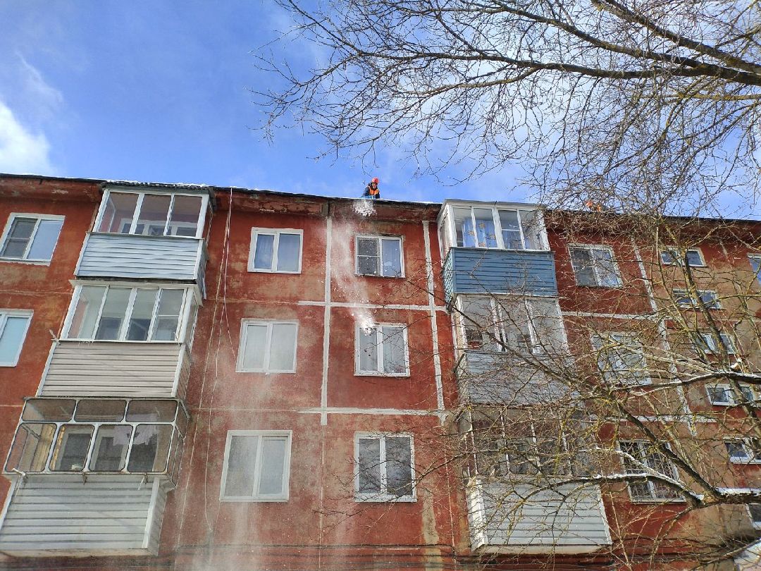 жкх, погода, Лосино-Петровский, Госжилинспекция, очистка кровель, крыши, сосульки, снег, наледь