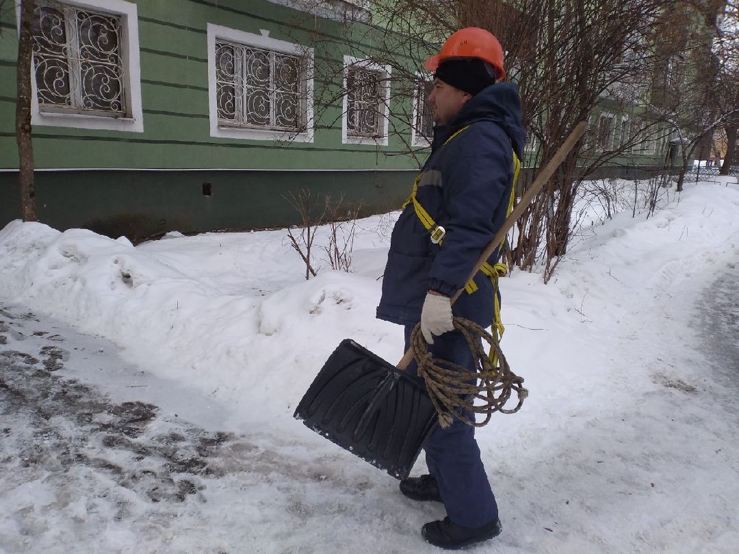 жкх, погода, Лосино-Петровский, Госжилинспекция, очистка кровель, крыши, сосульки, снег, наледь