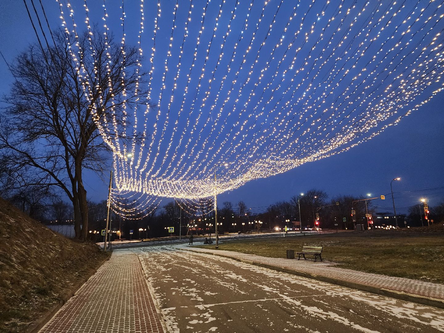 серпухов, подмосковье, соборная гора, иллюминация, новый год,