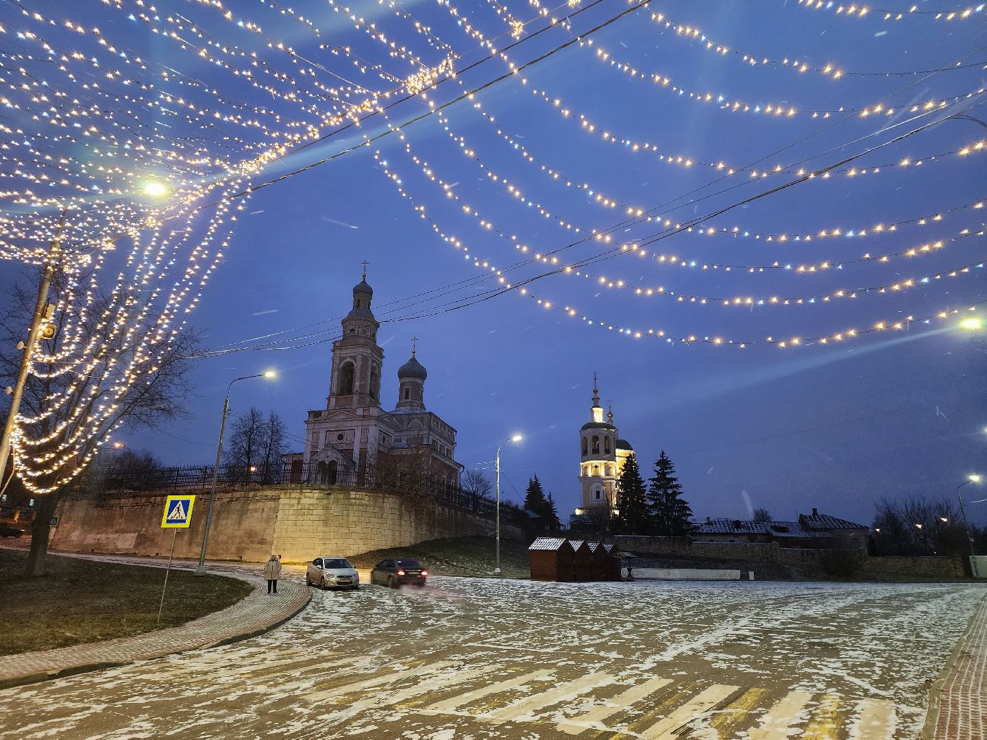 серпухов, подмосковье, соборная гора, иллюминация, новый год,