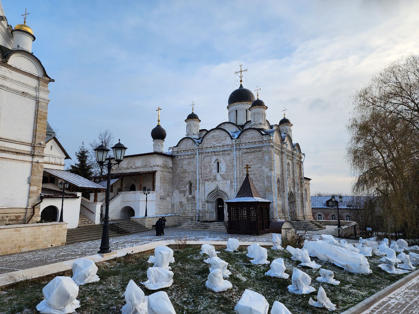 серпухов, подмосковье, женский монастырь, подготовка к зиме,