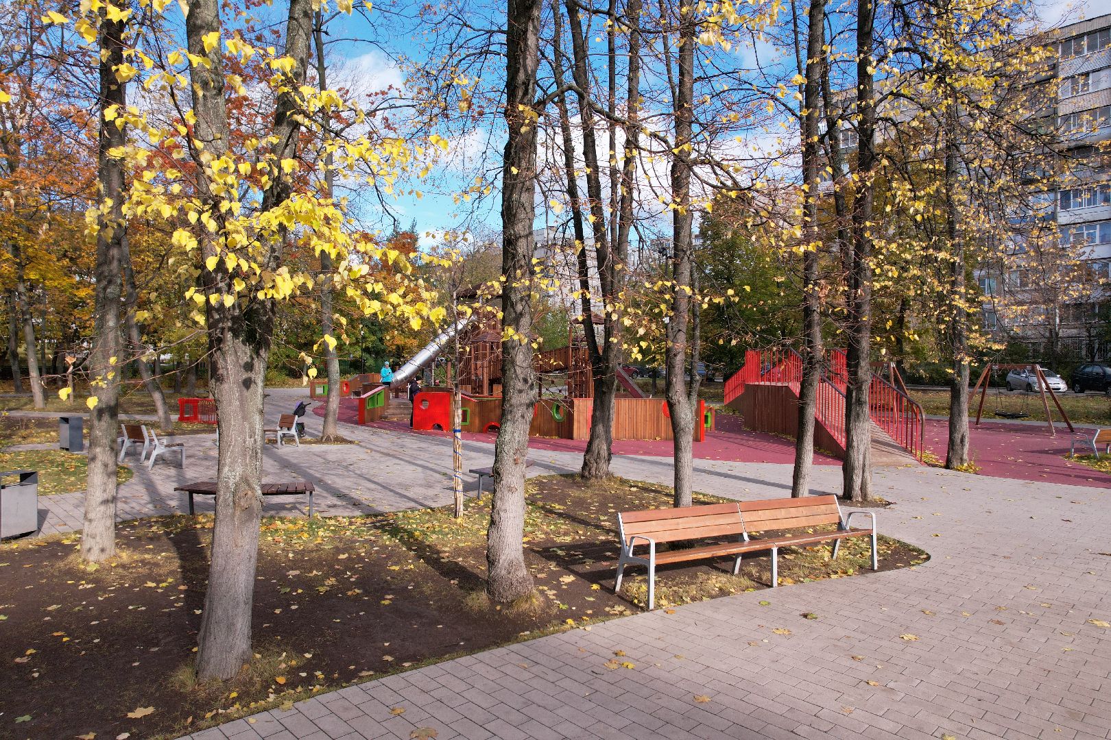 видео с коптера, дзержинский, парк,