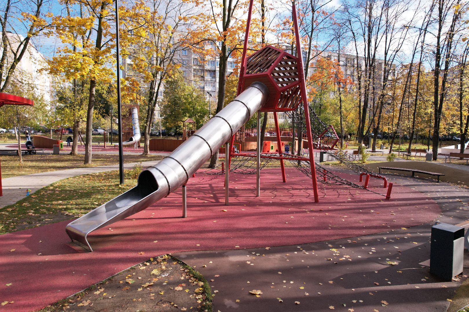 видео с коптера, дзержинский, парк,