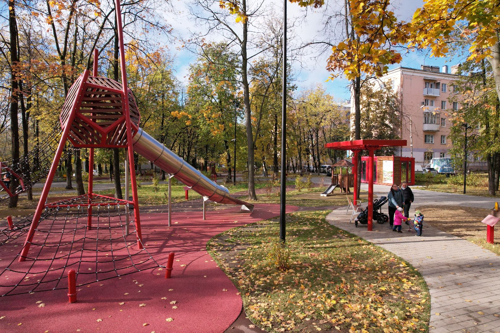 видео с коптера, дзержинский, парк,