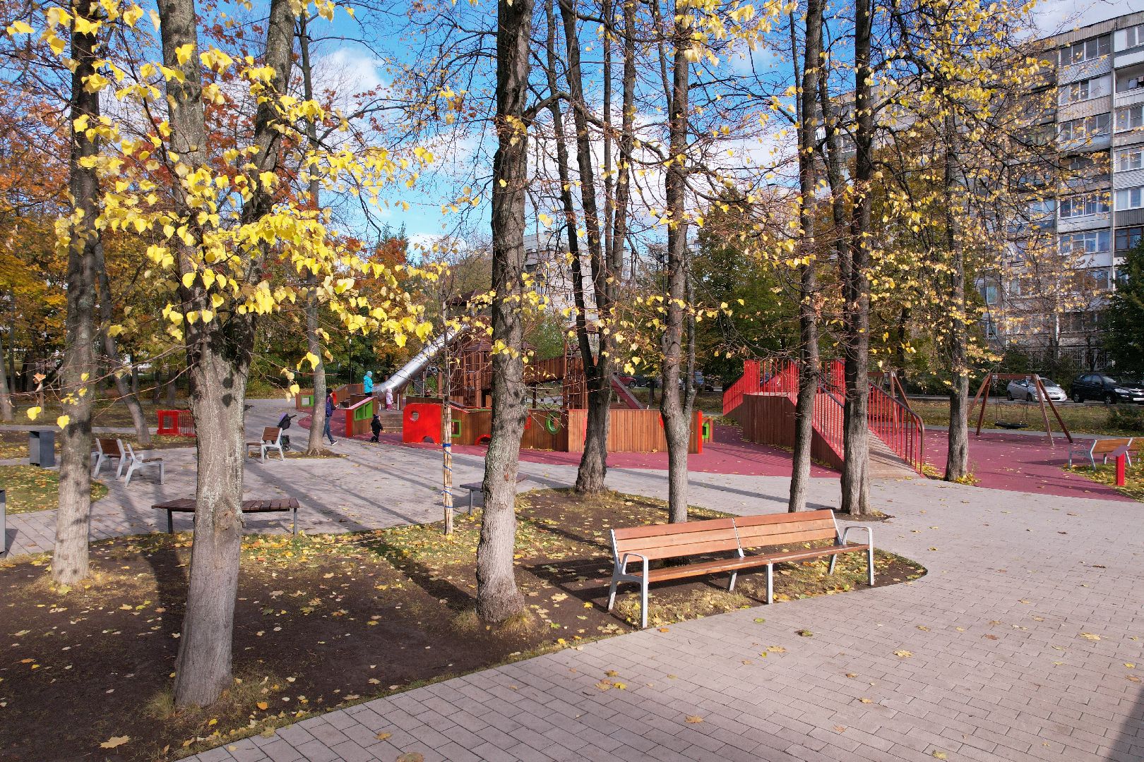 видео с коптера, дзержинский, парк,