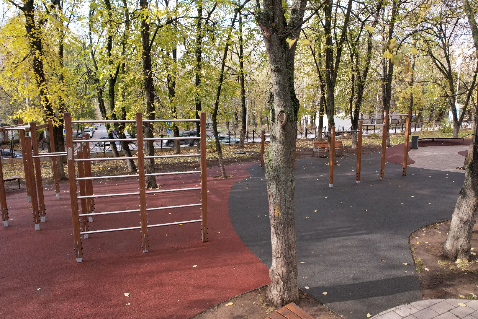 видео с коптера, дзержинский, парк,