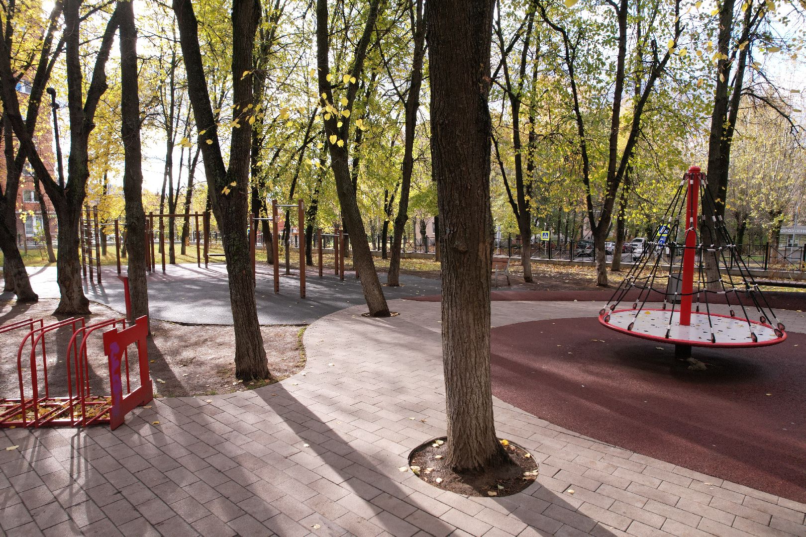 видео с коптера, дзержинский, парк,