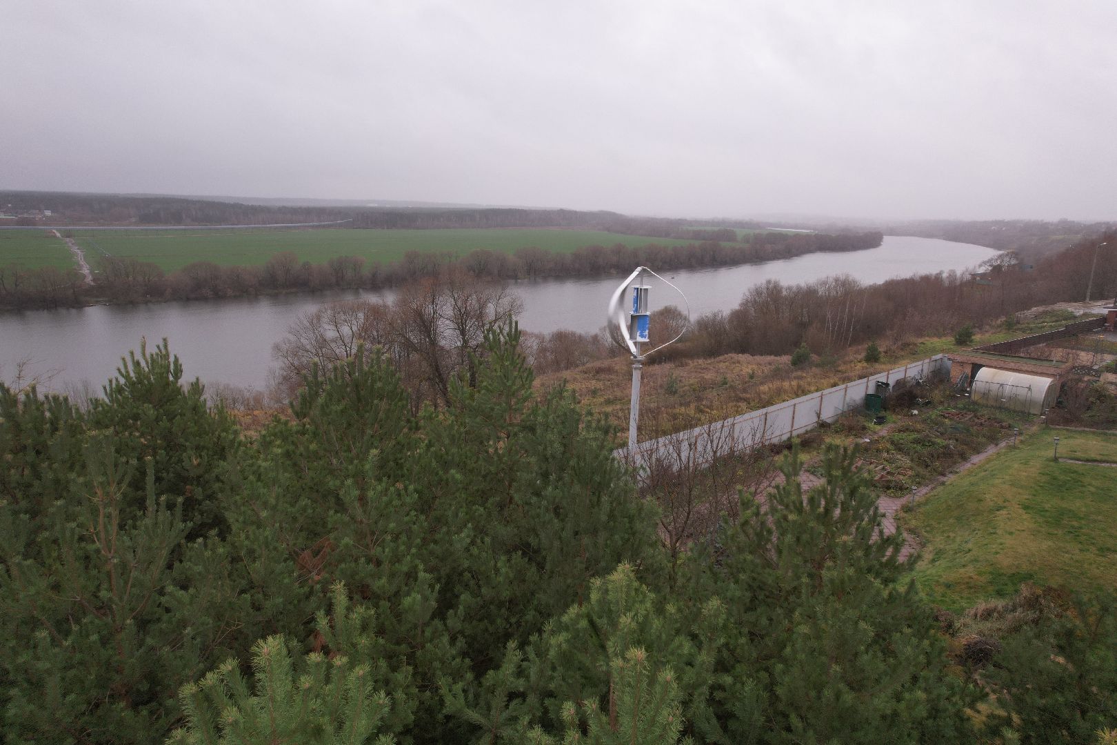 видео с коптера, коломна, парк,