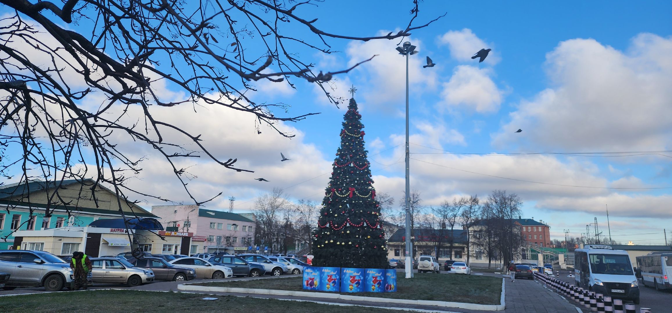 Коломна, новый год, ёлка, новогодние украшения,