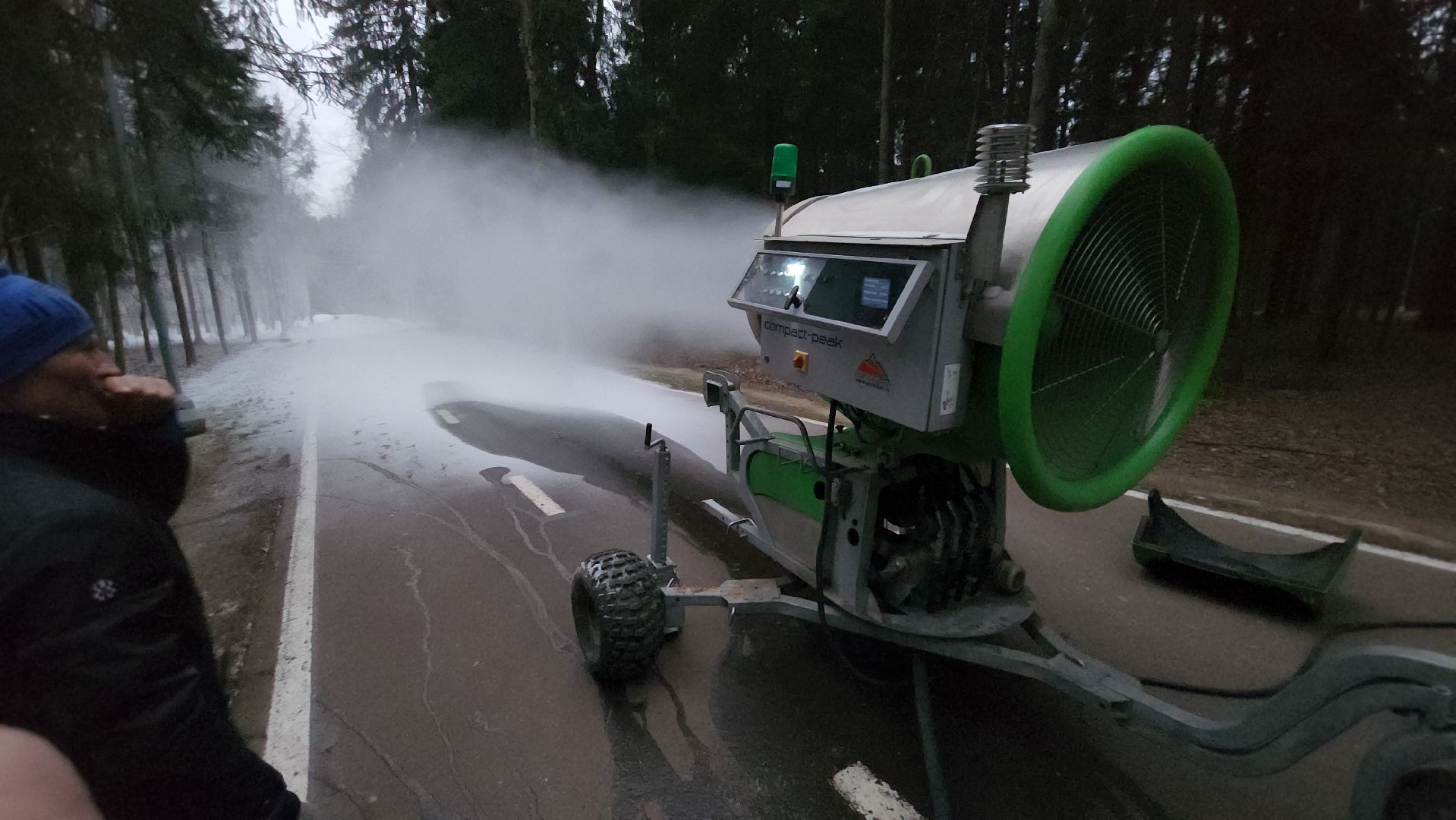 Одинцово, парк, парк имени Лазутиной, зима, трасса, оснежение, спорт,