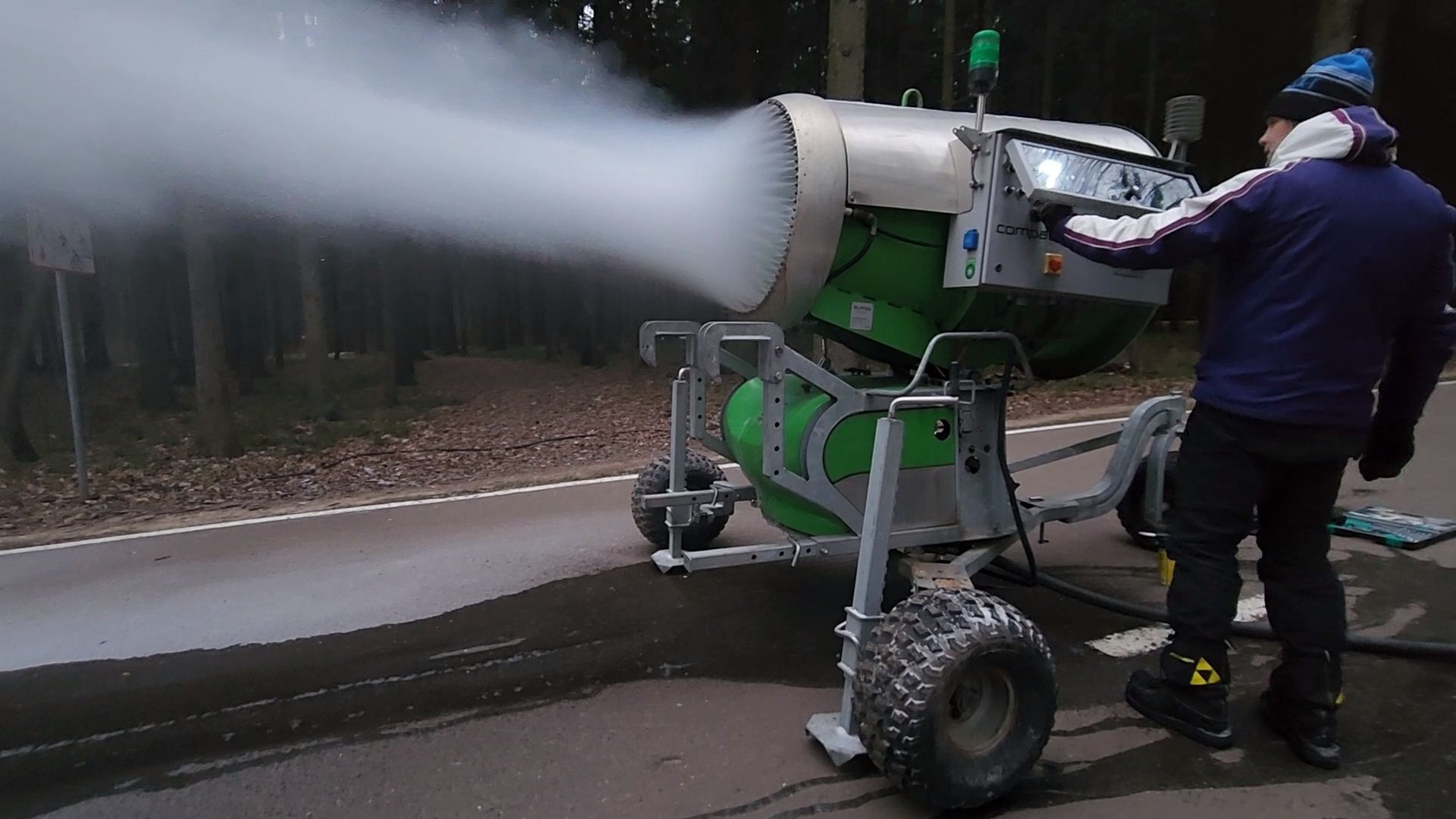 Одинцово, парк, парк имени Лазутиной, зима, трасса, оснежение, спорт,