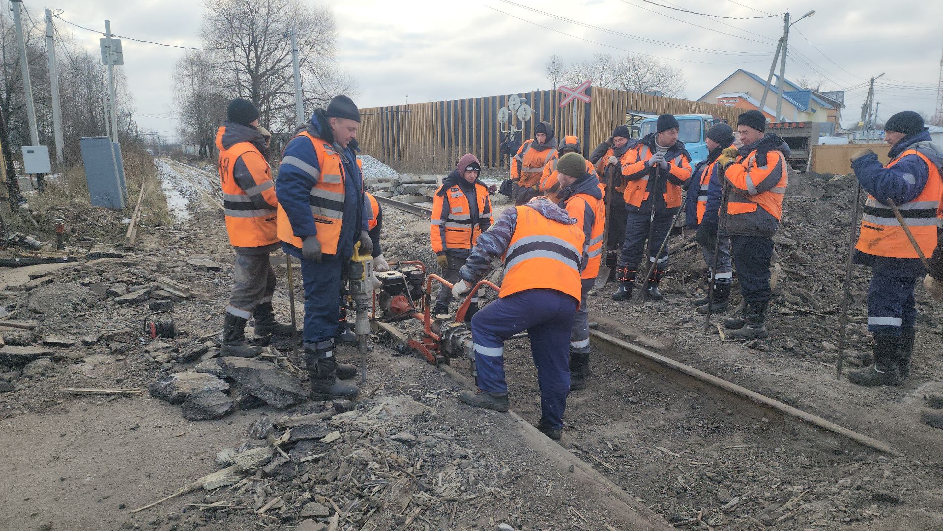 ремонт дорог, переезд, Дорохово, руза, рузский городской округ, ржд, московская область, подмосковье,