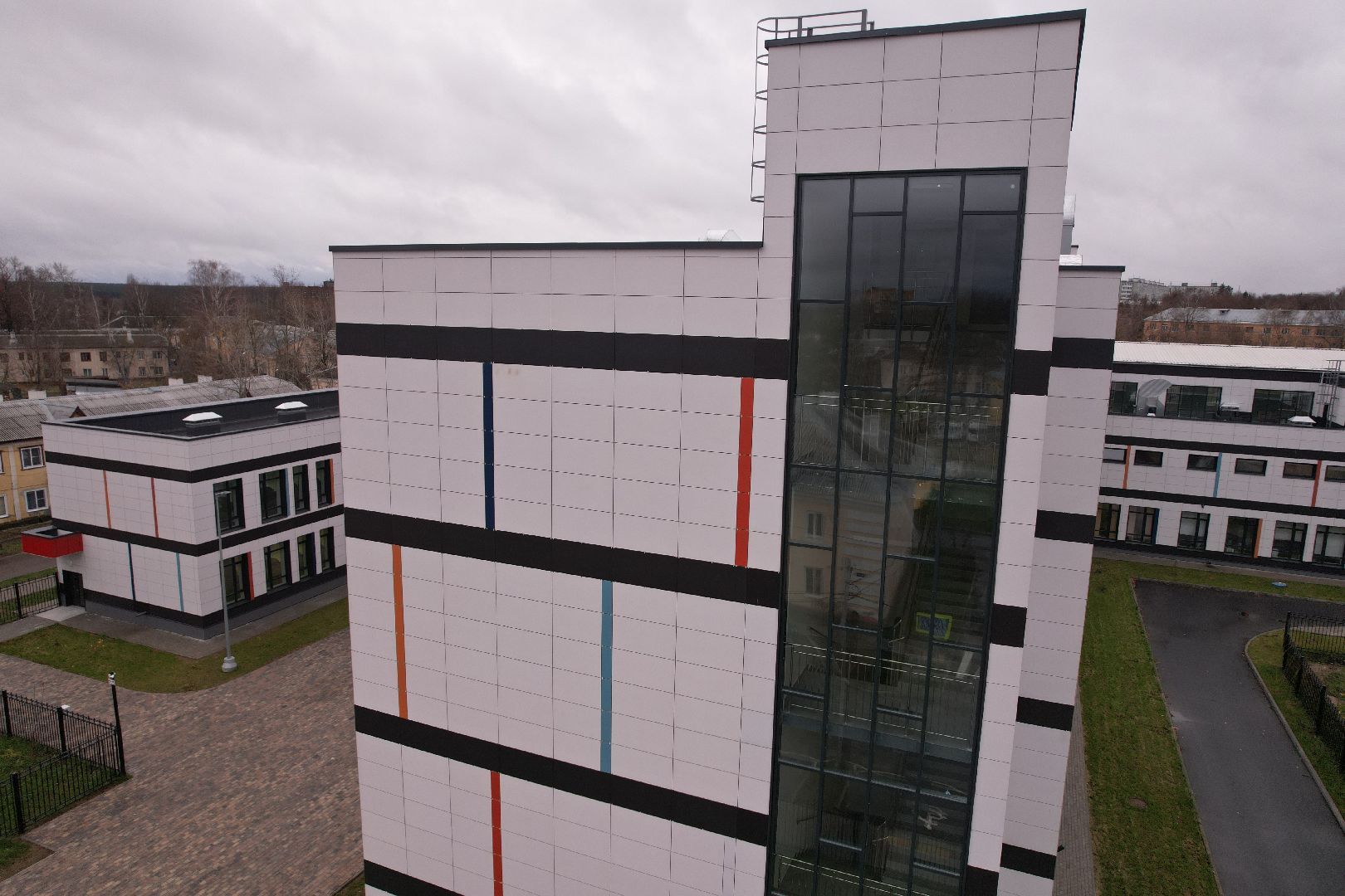 школа, коломна,видео с коптера,