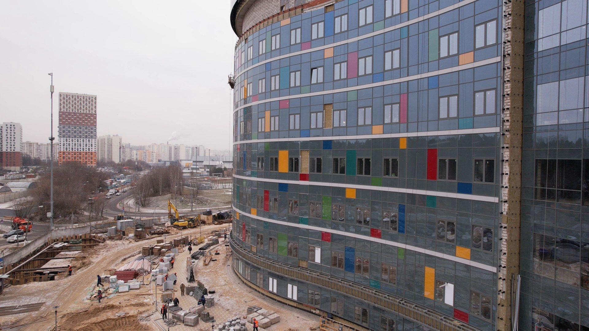 больница, дети,видео с коптера,