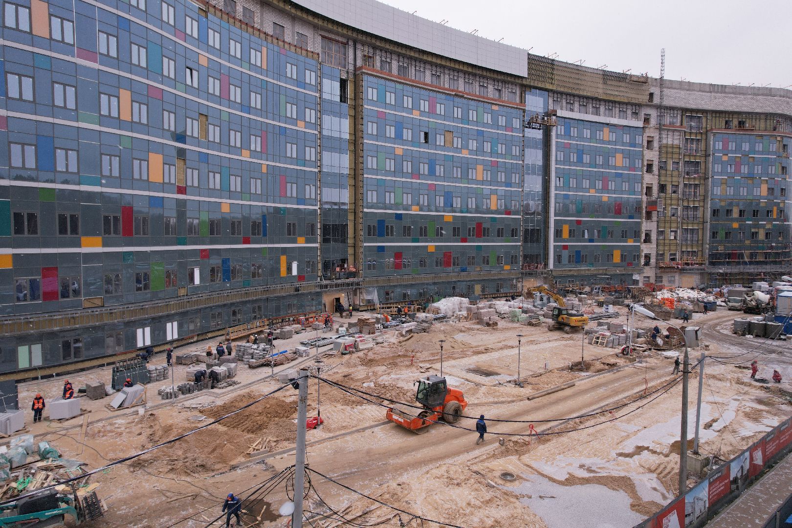 больница, дети,видео с коптера,