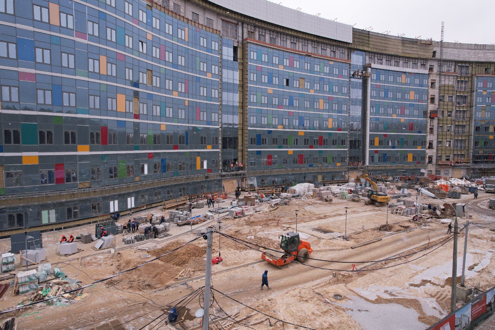 больница, дети,видео с коптера,