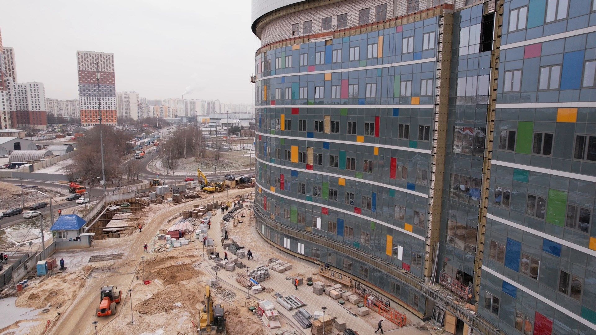 больница, дети,видео с коптера,