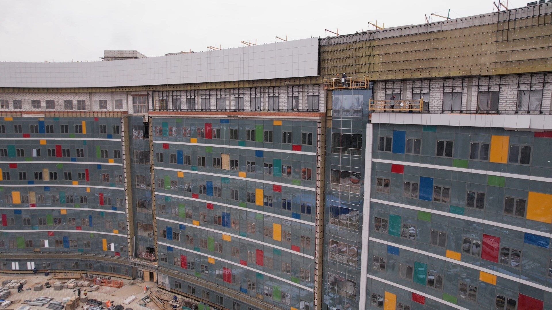 больница, дети,видео с коптера,