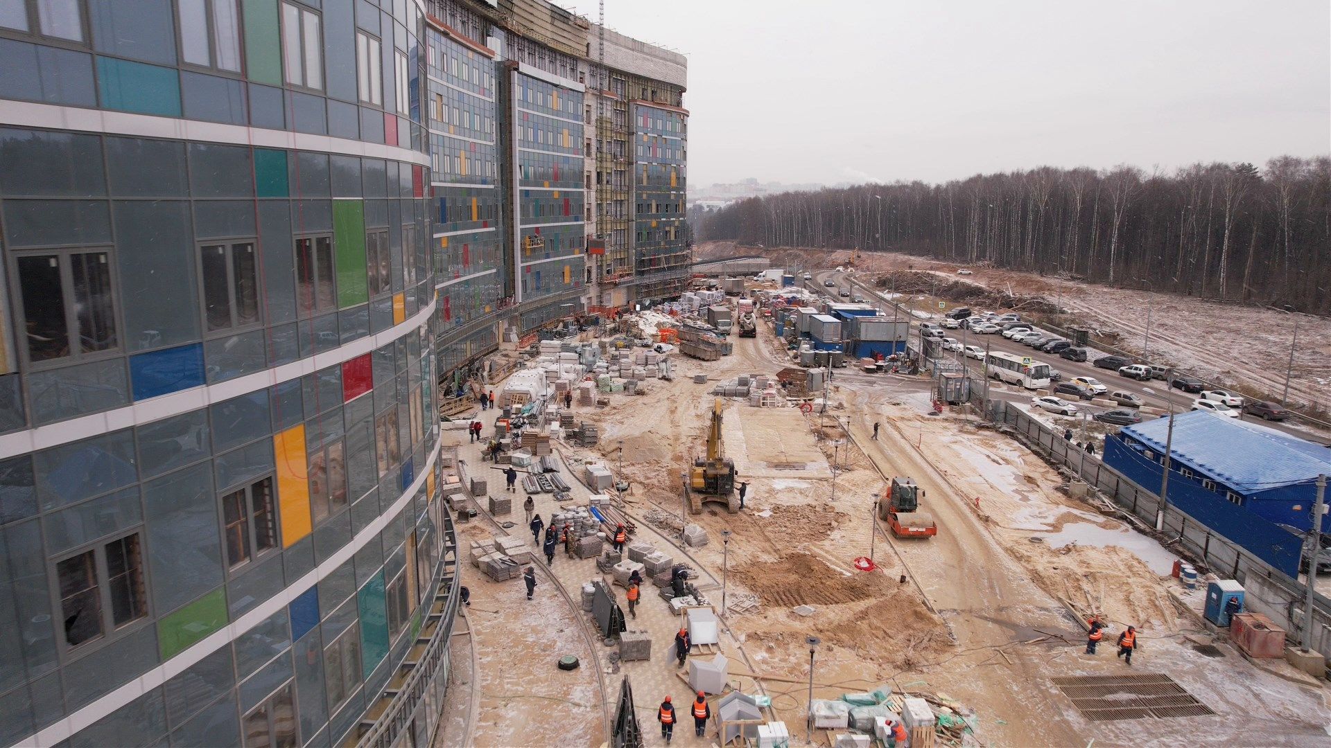 больница, дети,видео с коптера,