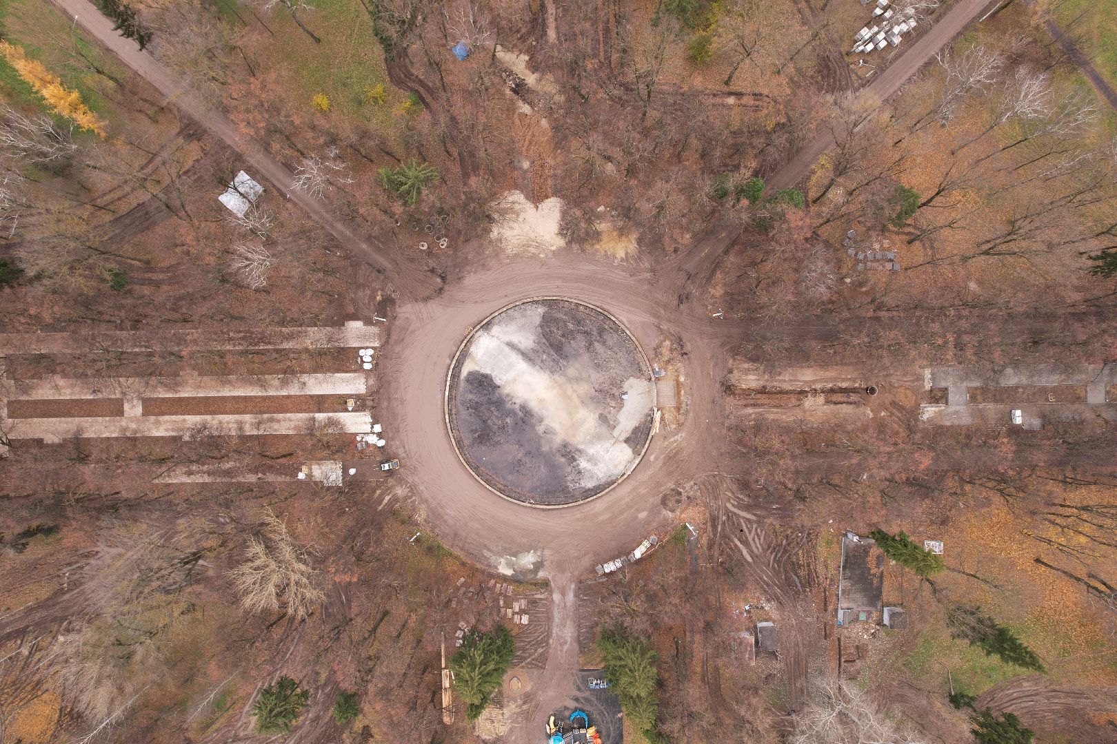 парк, коломна,видео с коптера,