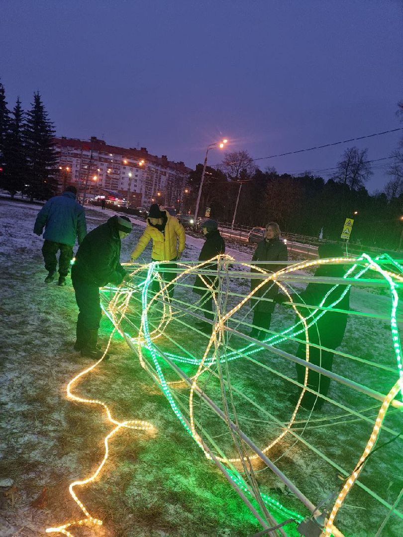 красноармейск, г.о. пушкинский, новогодние украшения, Александр Легков,
