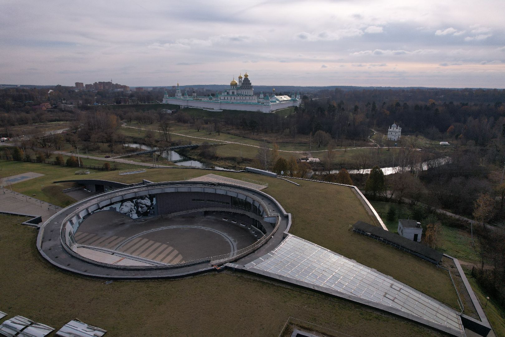 музей, истра,видео с коптера,