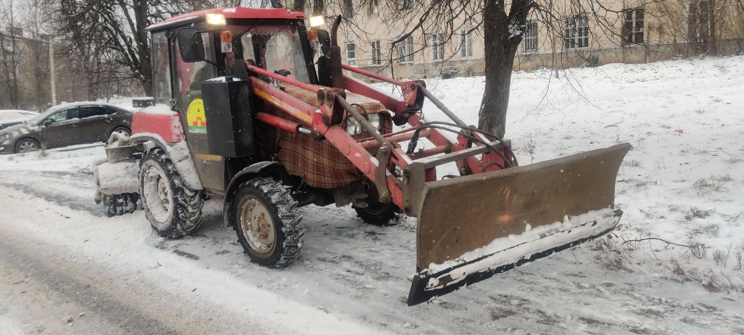 красноармейск, Пушкинский, Снегопад, коммунальная техника, водитель трактора,
