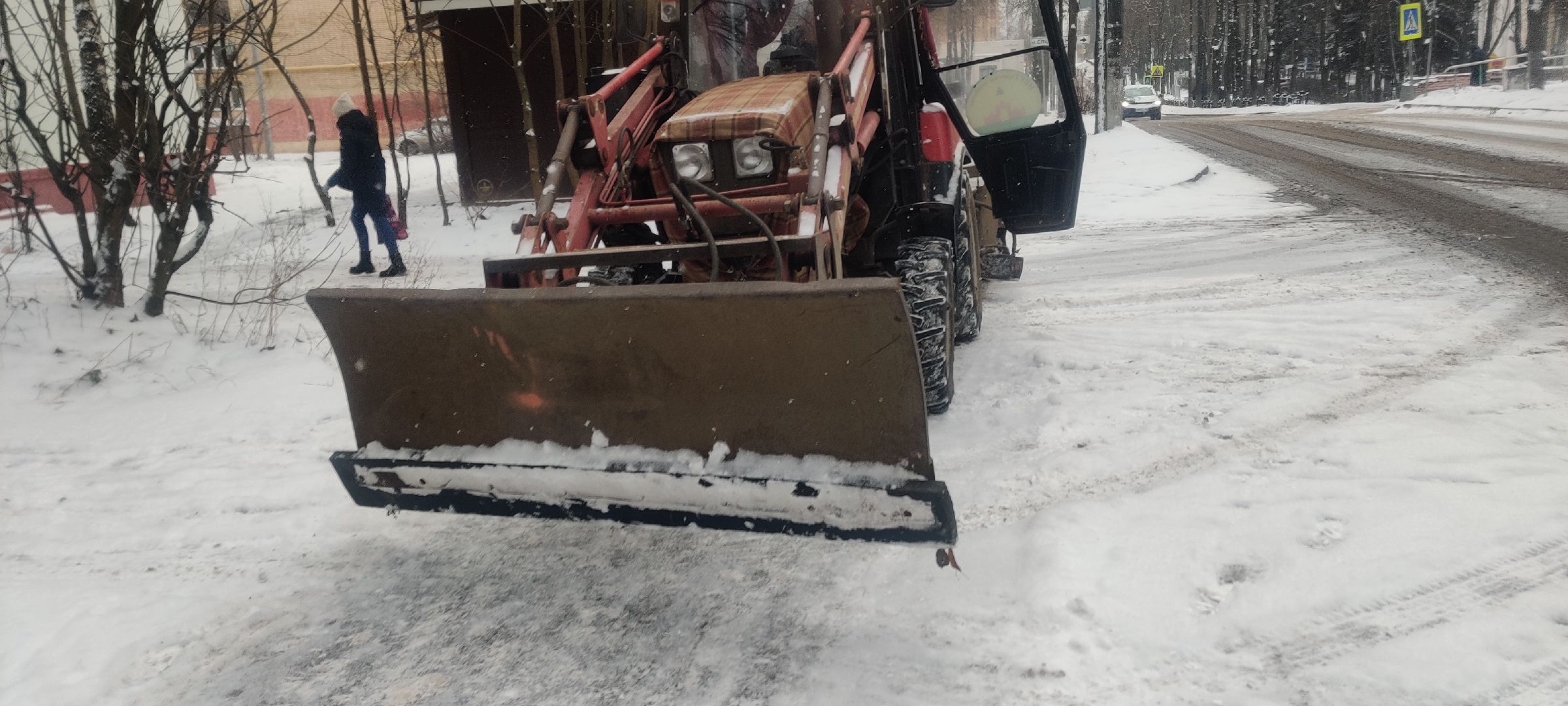 красноармейск, Пушкинский, Снегопад, коммунальная техника, водитель трактора,