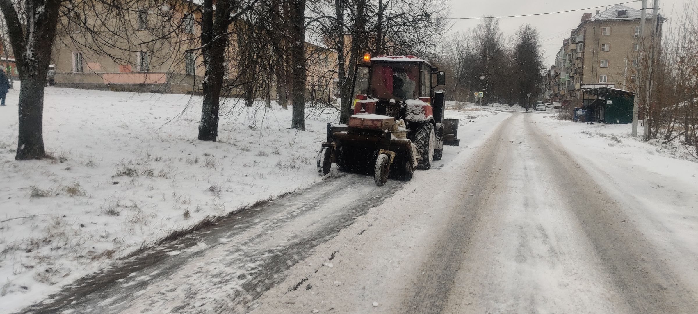 красноармейск, Пушкинский, Снегопад, коммунальная техника, водитель трактора,
