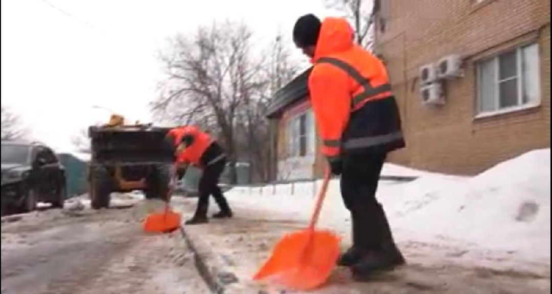 уборка снега, снегопад, непогода