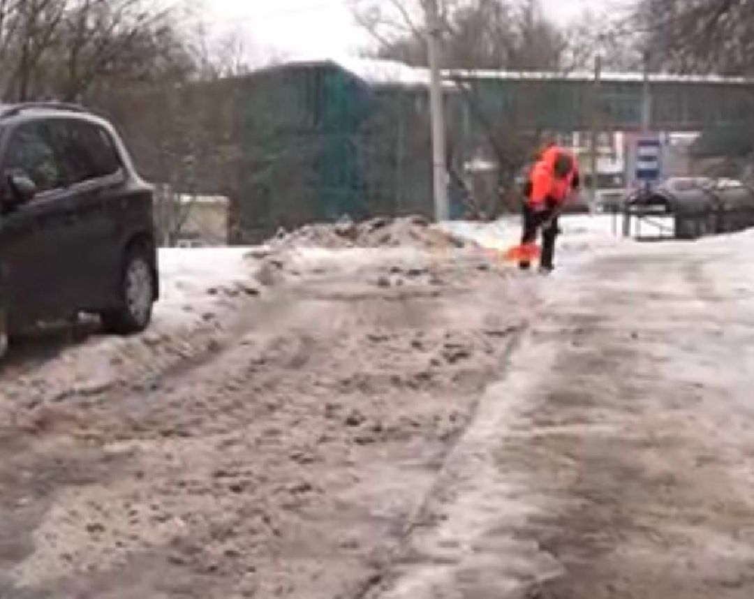 уборка снега, снегопад, непогода