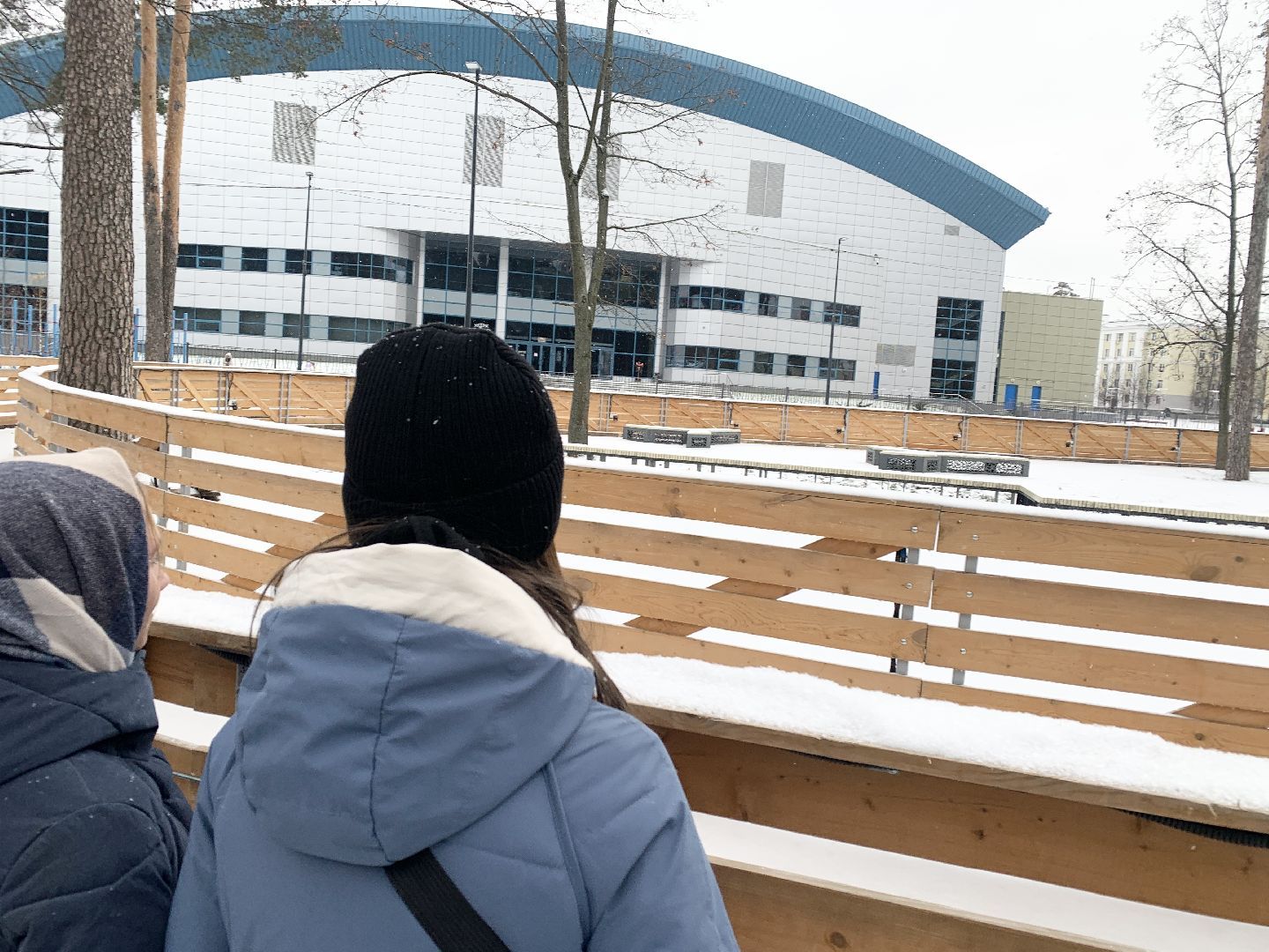 Балашиха, Подмосковье, Благоустройство, Парки Балашихи, Зима в Подмосковье, Катки,