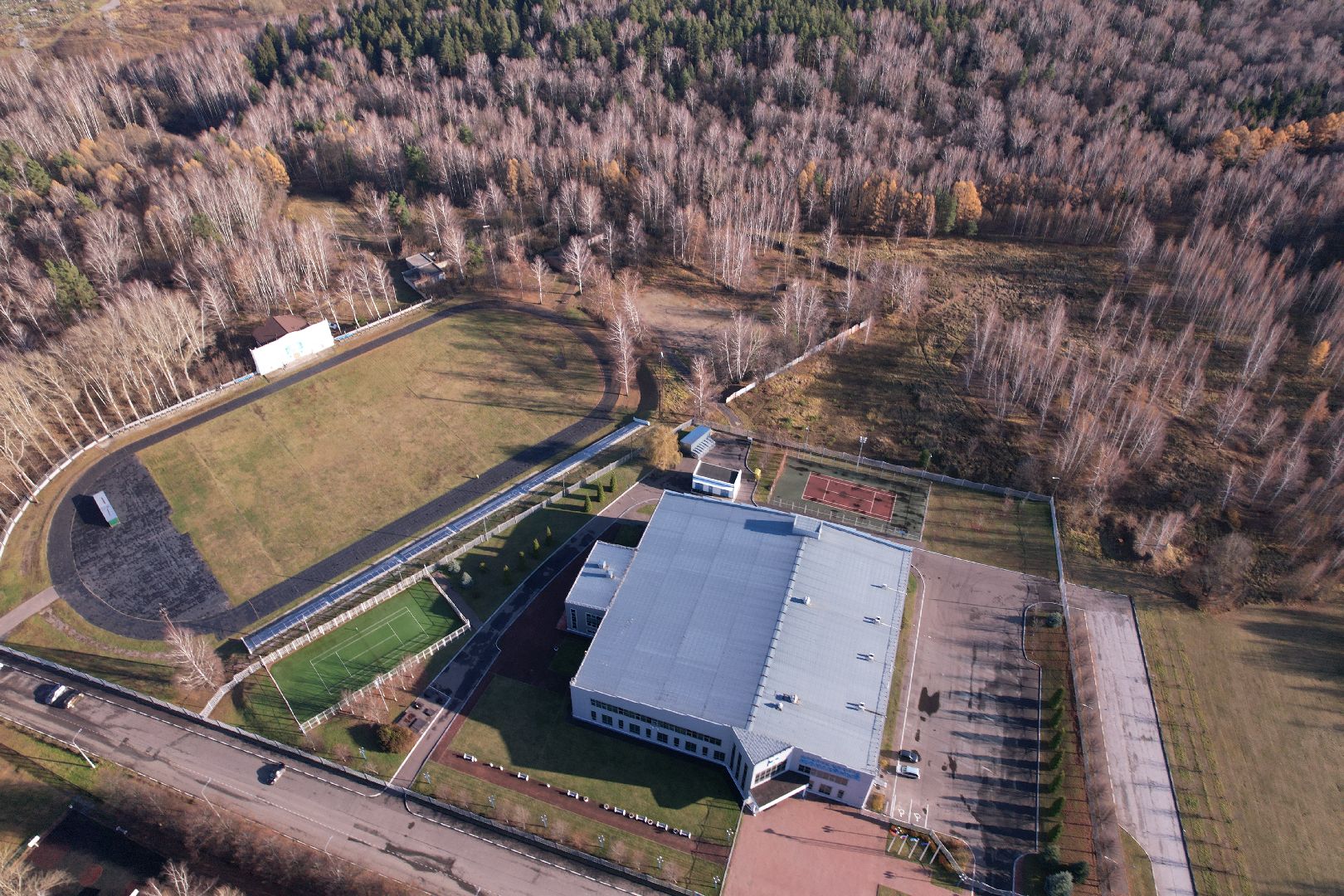 парк, кашира,видео с коптера,