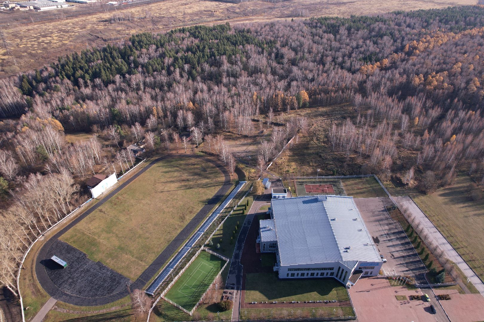 парк, кашира,видео с коптера,