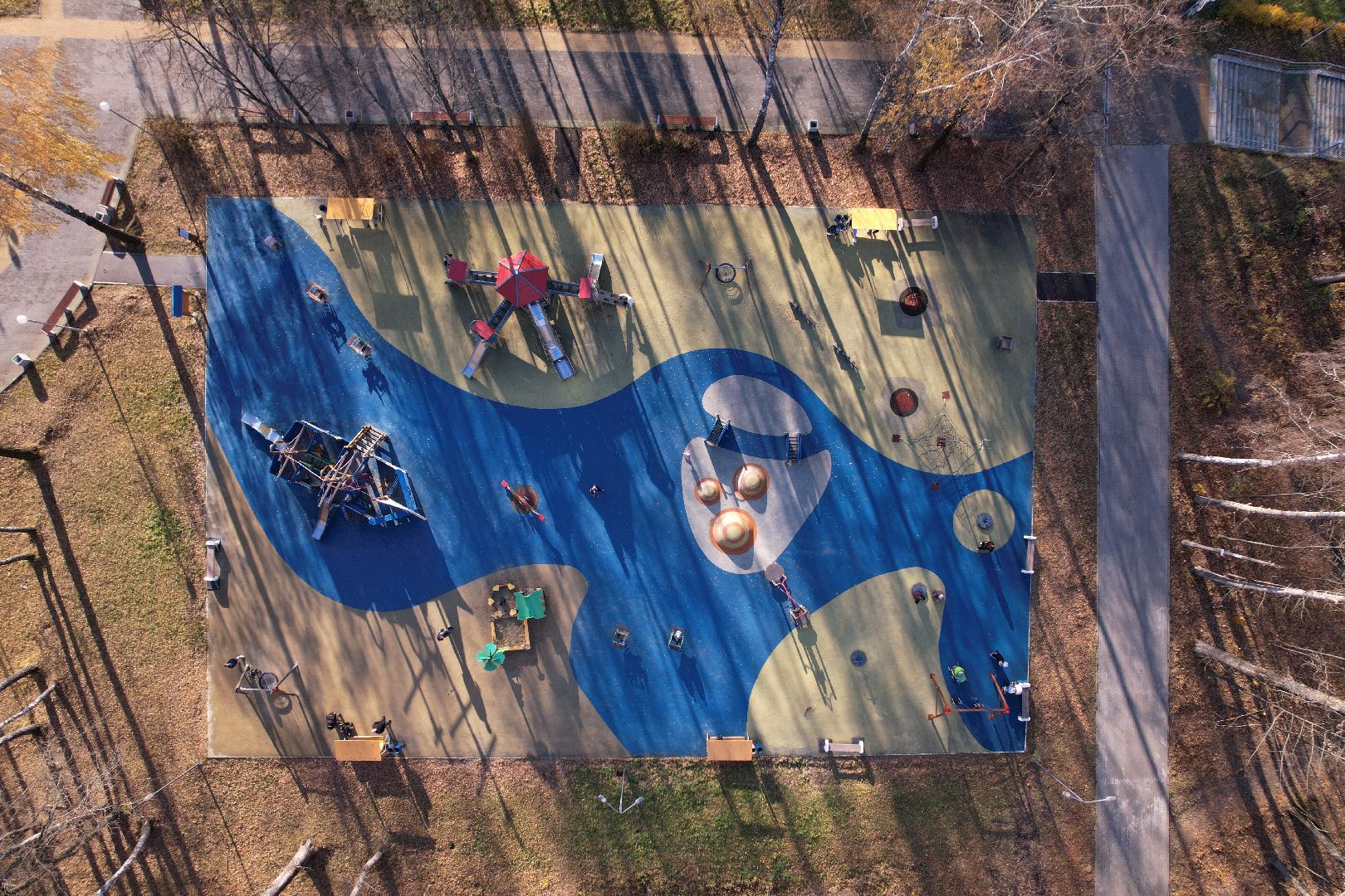 парк, кашира,видео с коптера,