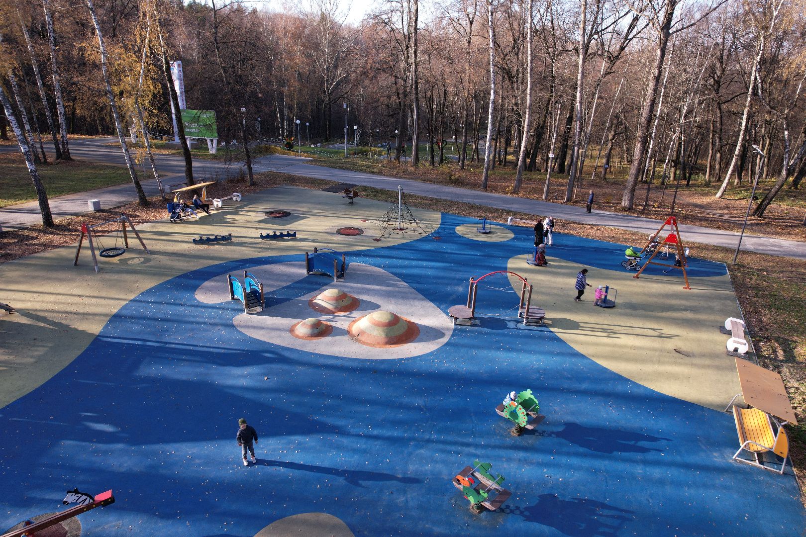 парк, кашира,видео с коптера,