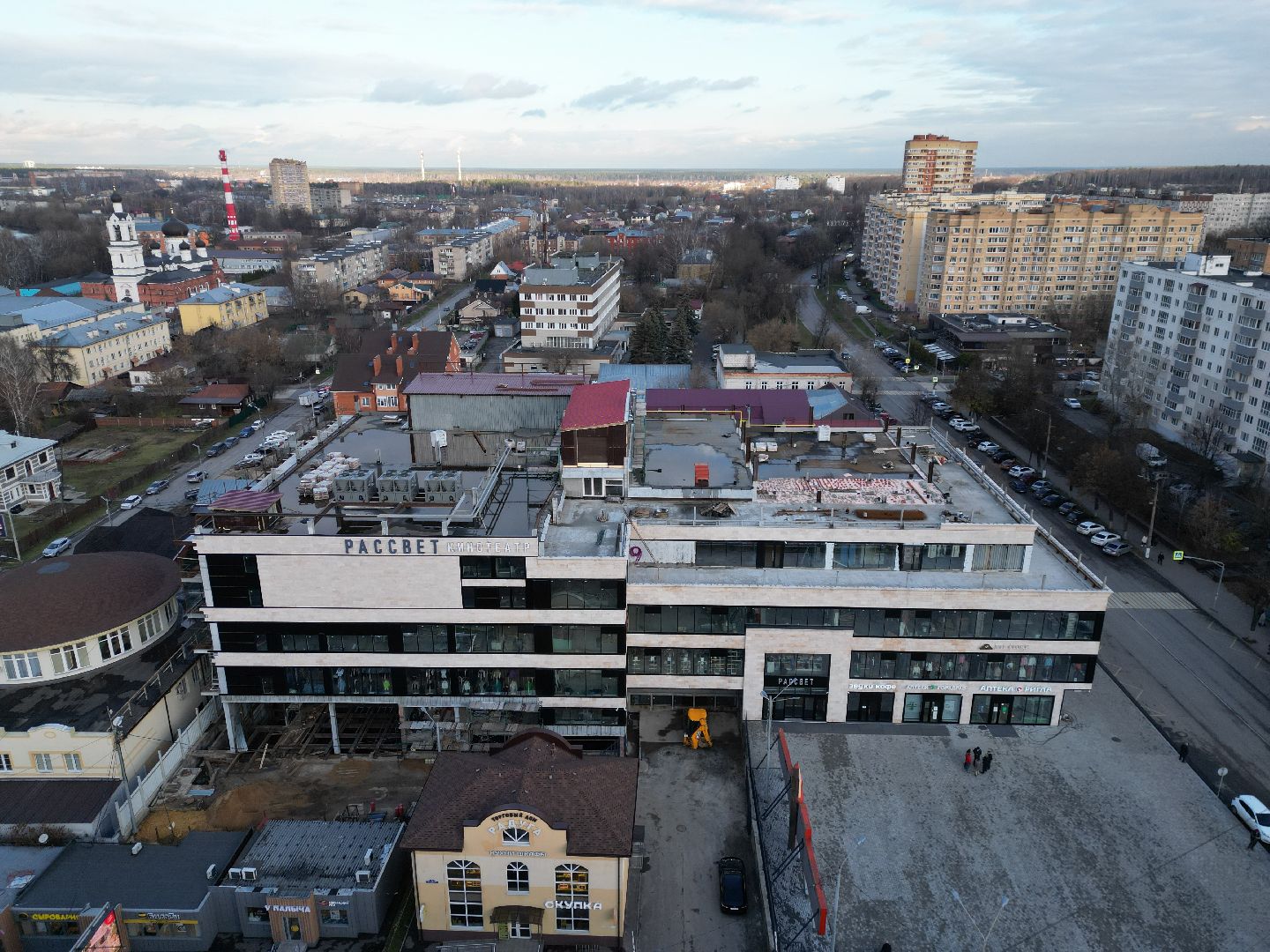 кинотеатр, ногинск,видео с коптера,