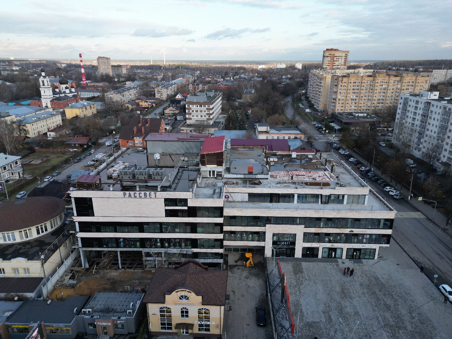 кинотеатр, ногинск,видео с коптера,