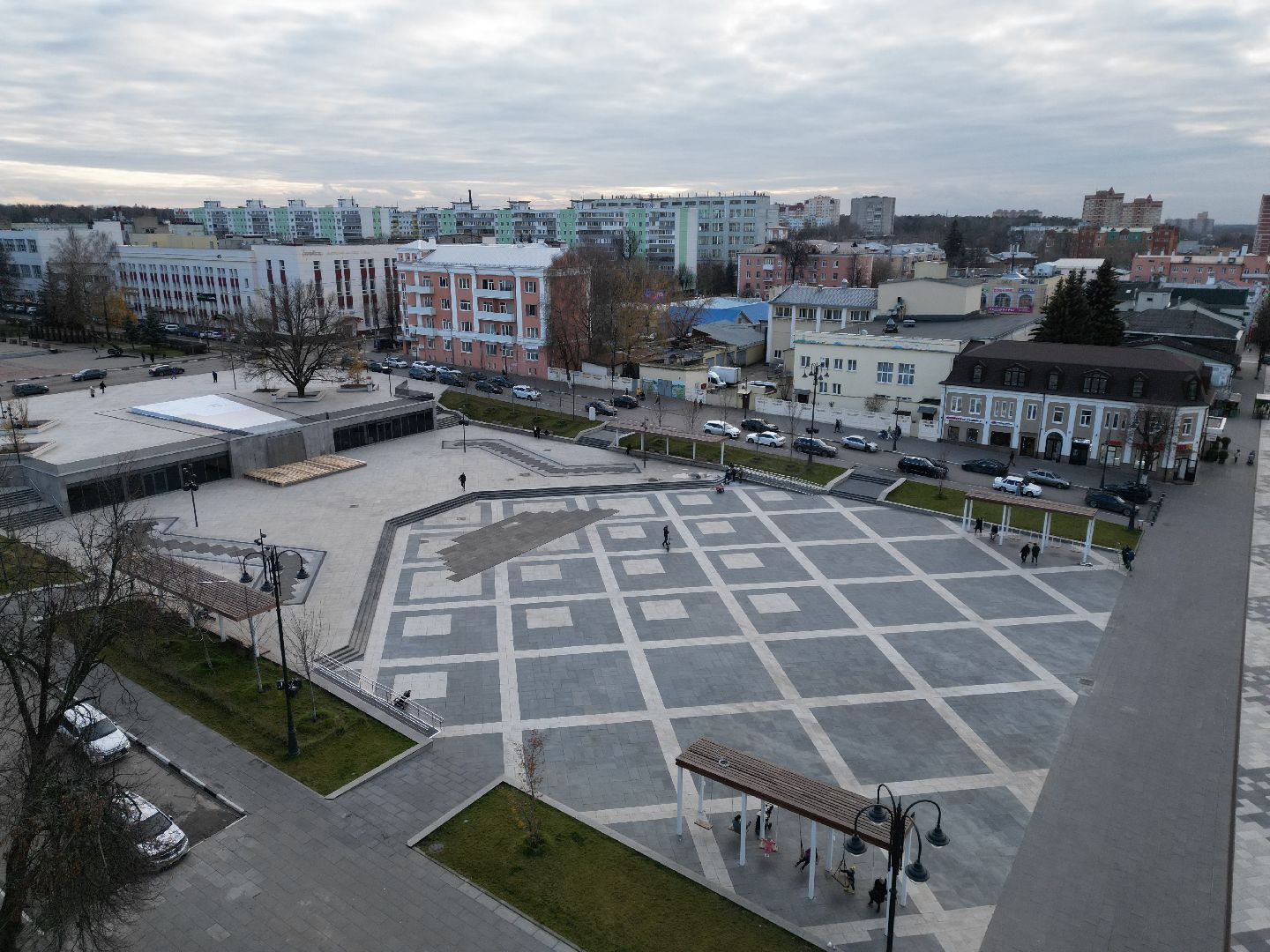 ногинск, фонтан,видео с коптера,