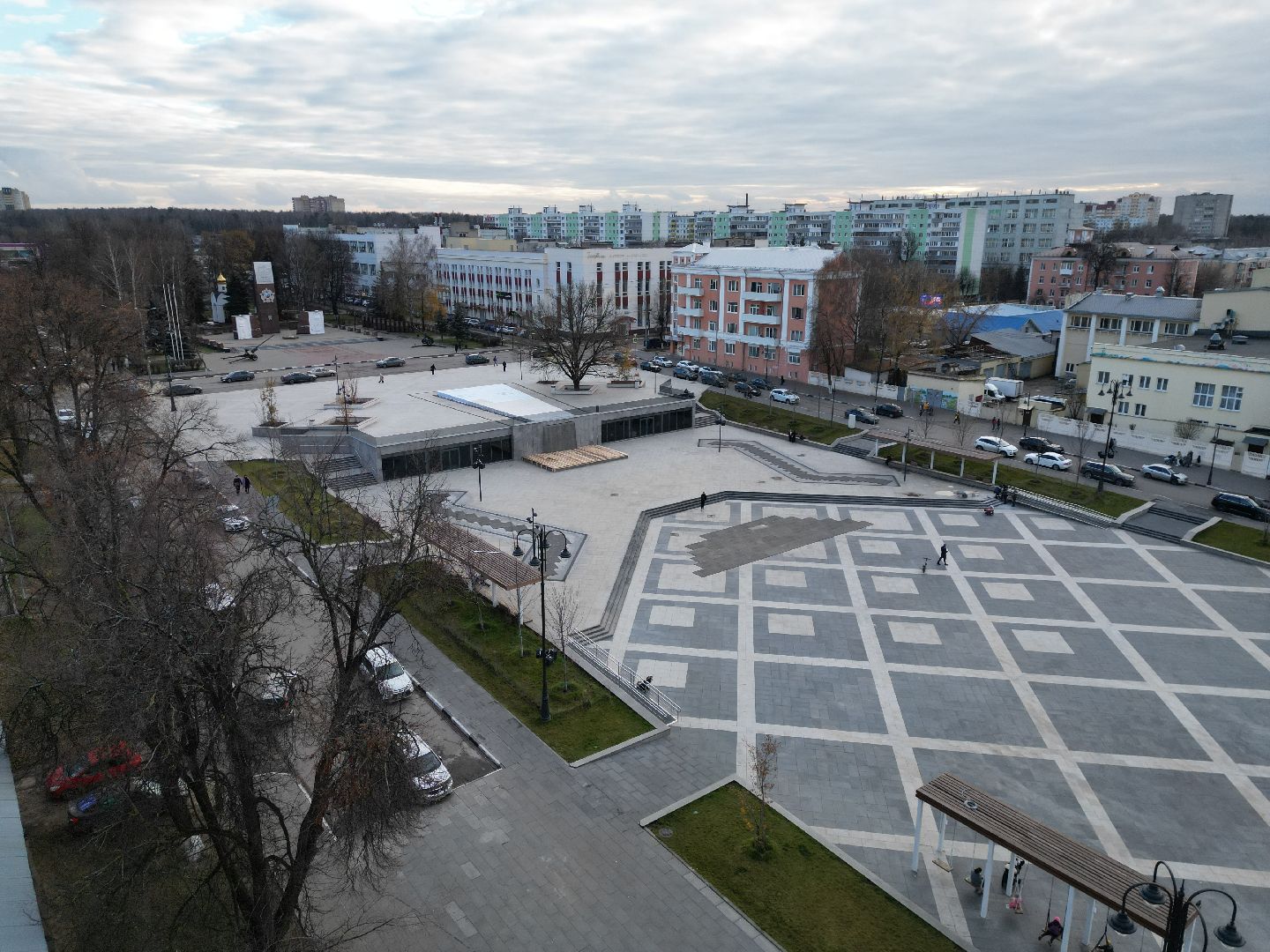 ногинск, фонтан,видео с коптера,