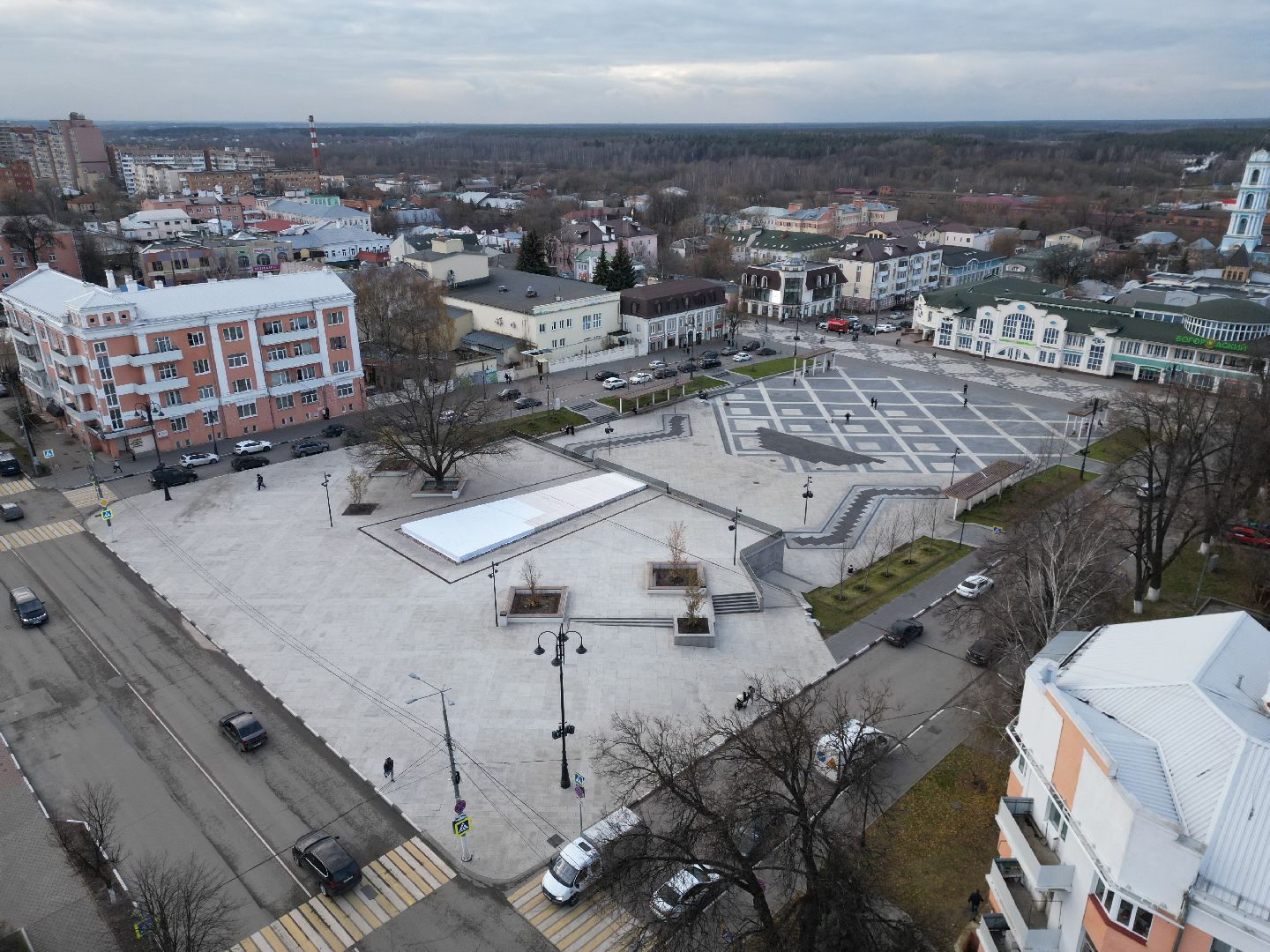 ногинск, фонтан,видео с коптера,